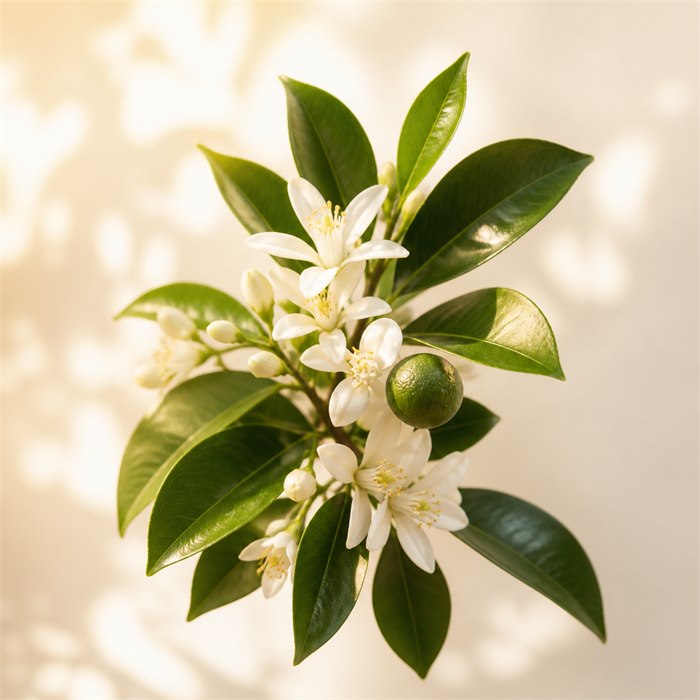 Selección de perfumes con azahar del naranjo