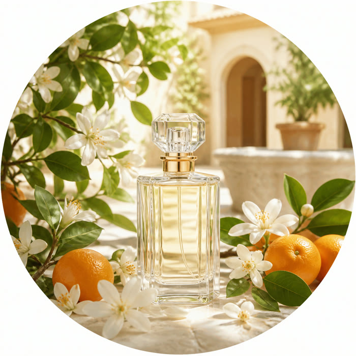 Selección de perfumes con azahar