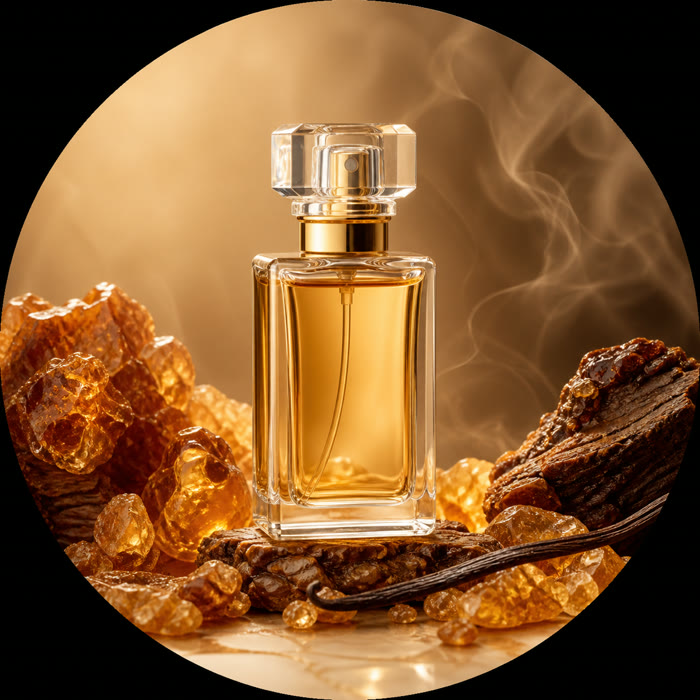 Selección de perfumes con benjuí