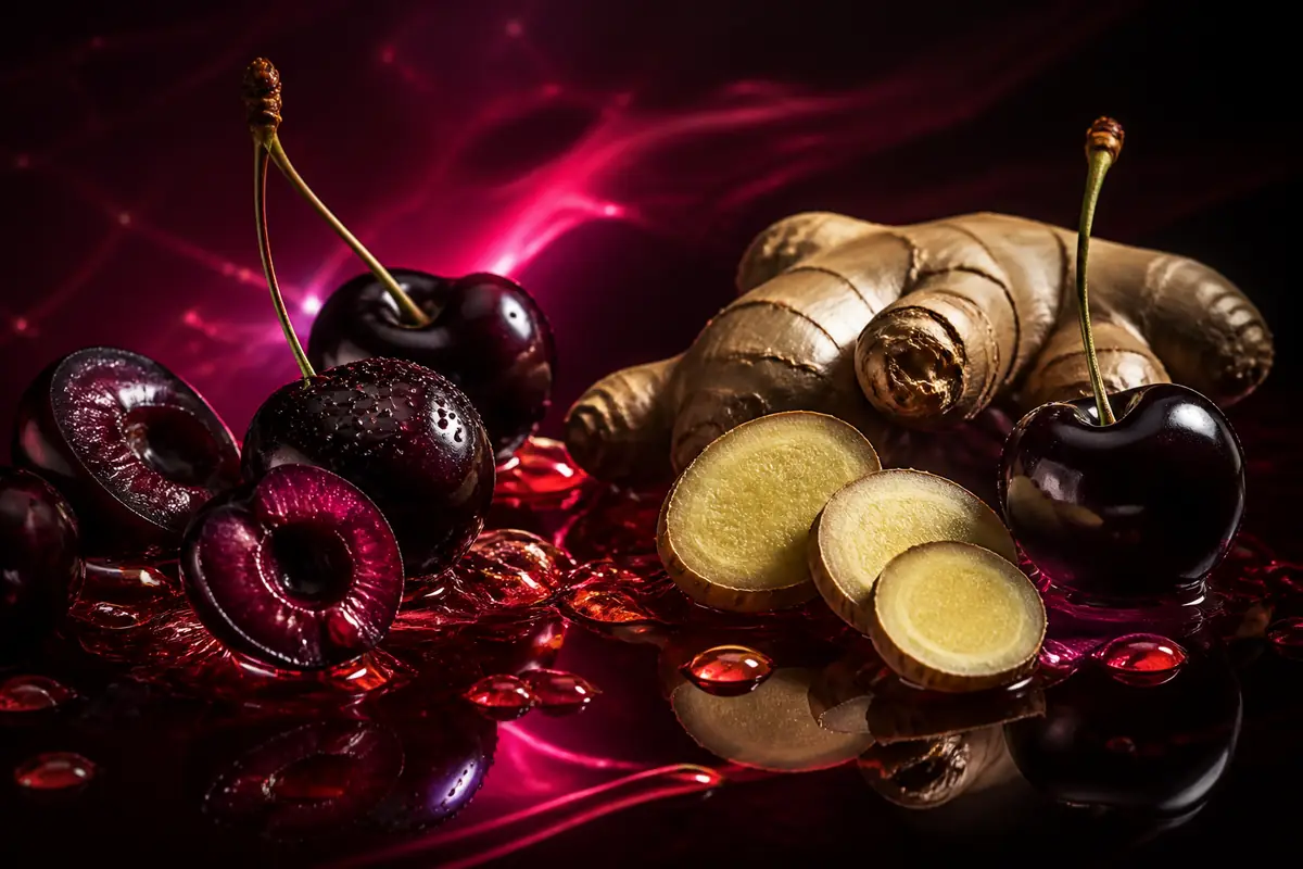 Cerezas oscuras y jengibre, notas de Cherry Electric