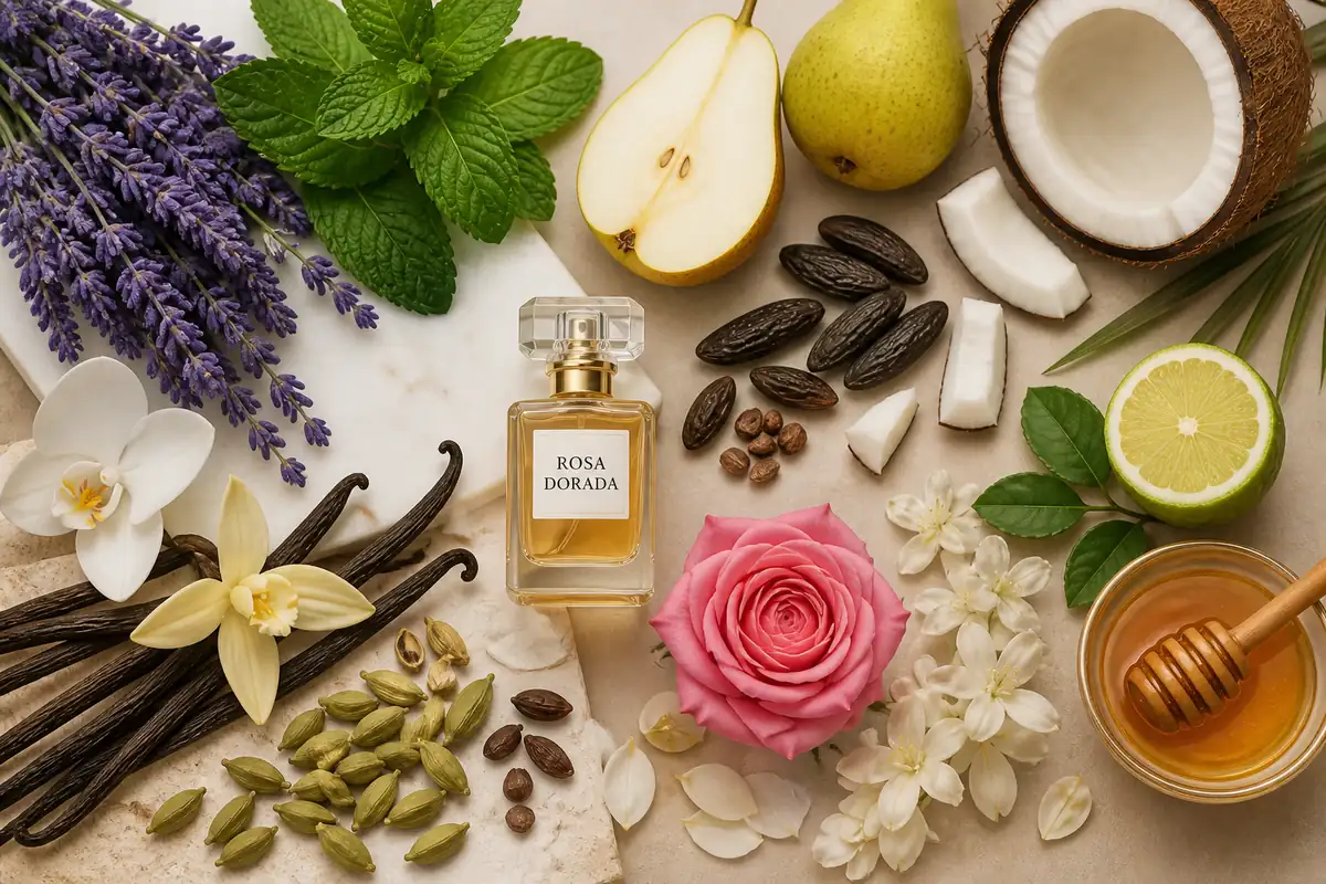 Lavanda, vainilla, pera, coco y miel en perfumes similares a Jean Paul Gaultier