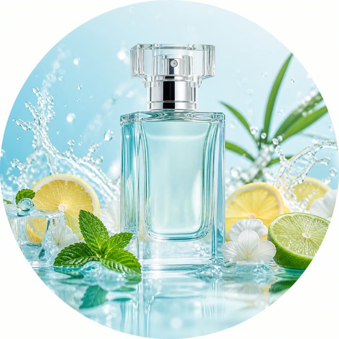 Selección de perfumes frescos