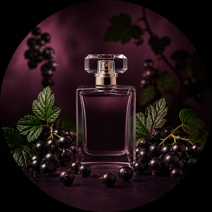 Selección de perfumes con grosella negra