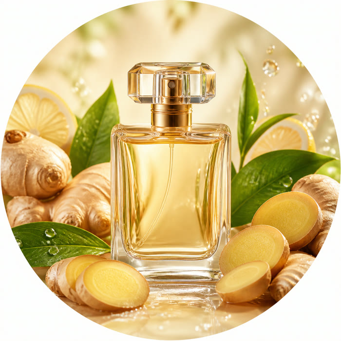 Selección de perfumes con jengibre