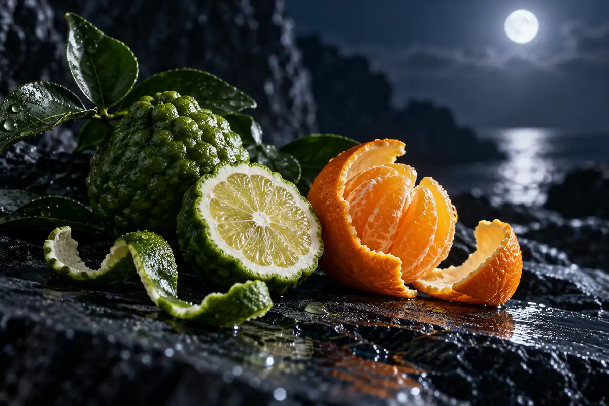 Bergamota y mandarina de la salida de la referencia 466