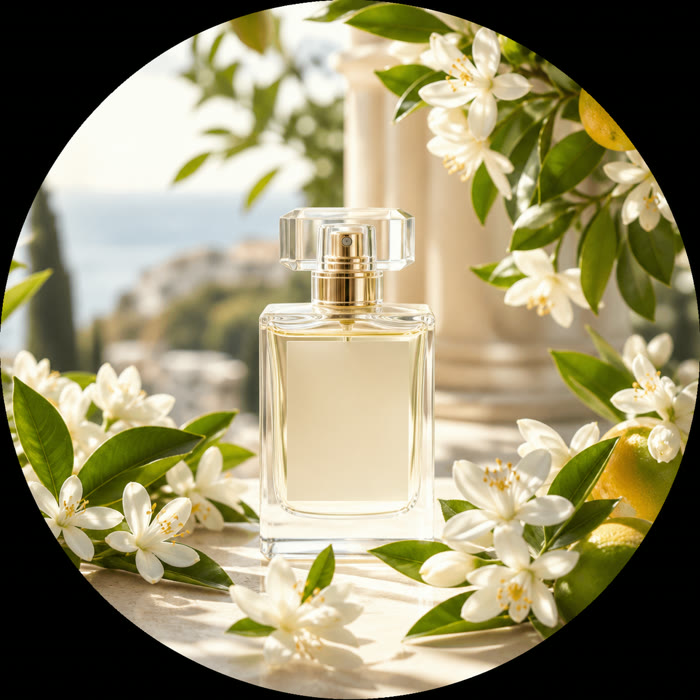 Selección de perfumes con neroli