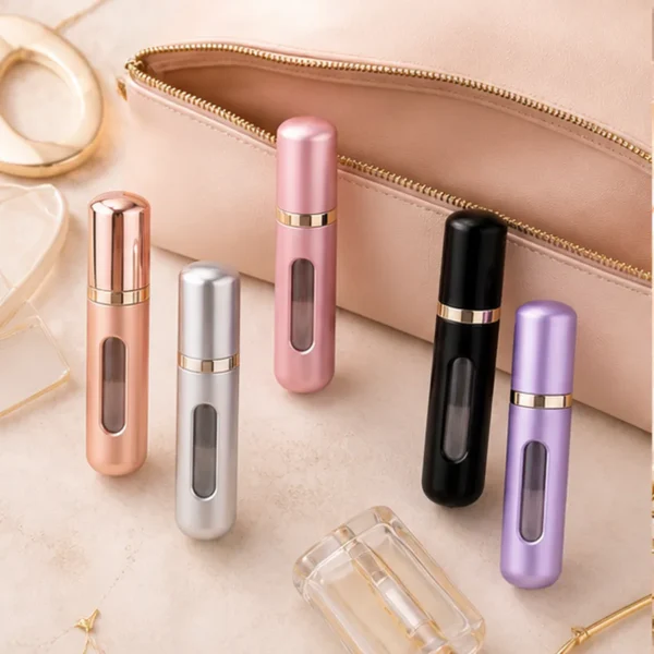 Notas de corazón del perfume similar a pack de 5 probadores recargables de 5 ml Notas de corazón del perfume similar a pack de 5 probadores recargables de 5 ml