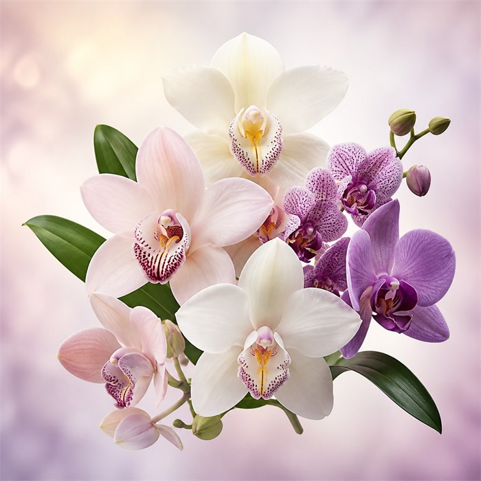 Selección de perfumes con orquídea