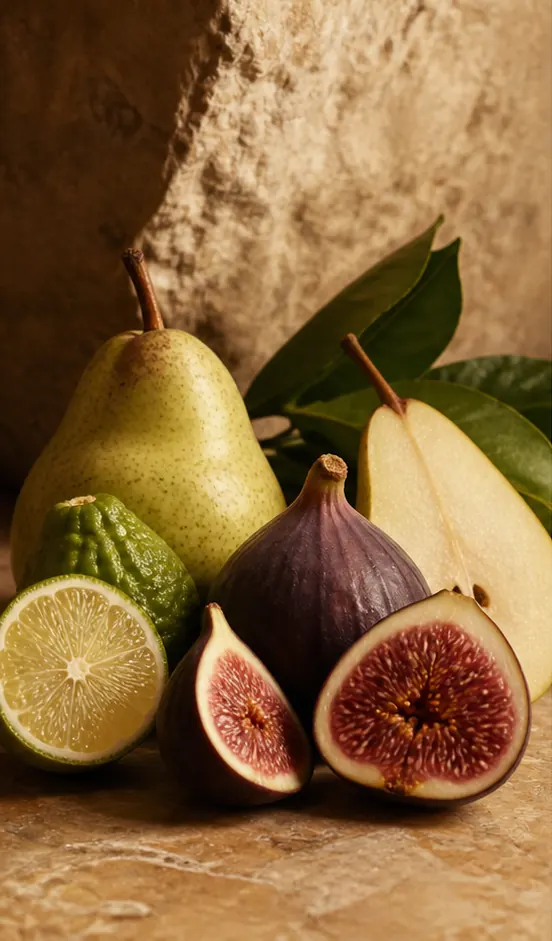Higo, pera y bergamota del perfume equivalente a Oudmazing Montale