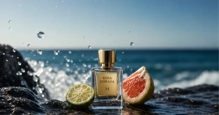 Perfume equivalente a CH Men Sport de Rosa Dorada con bergamota, pomelo y acorde acuático
