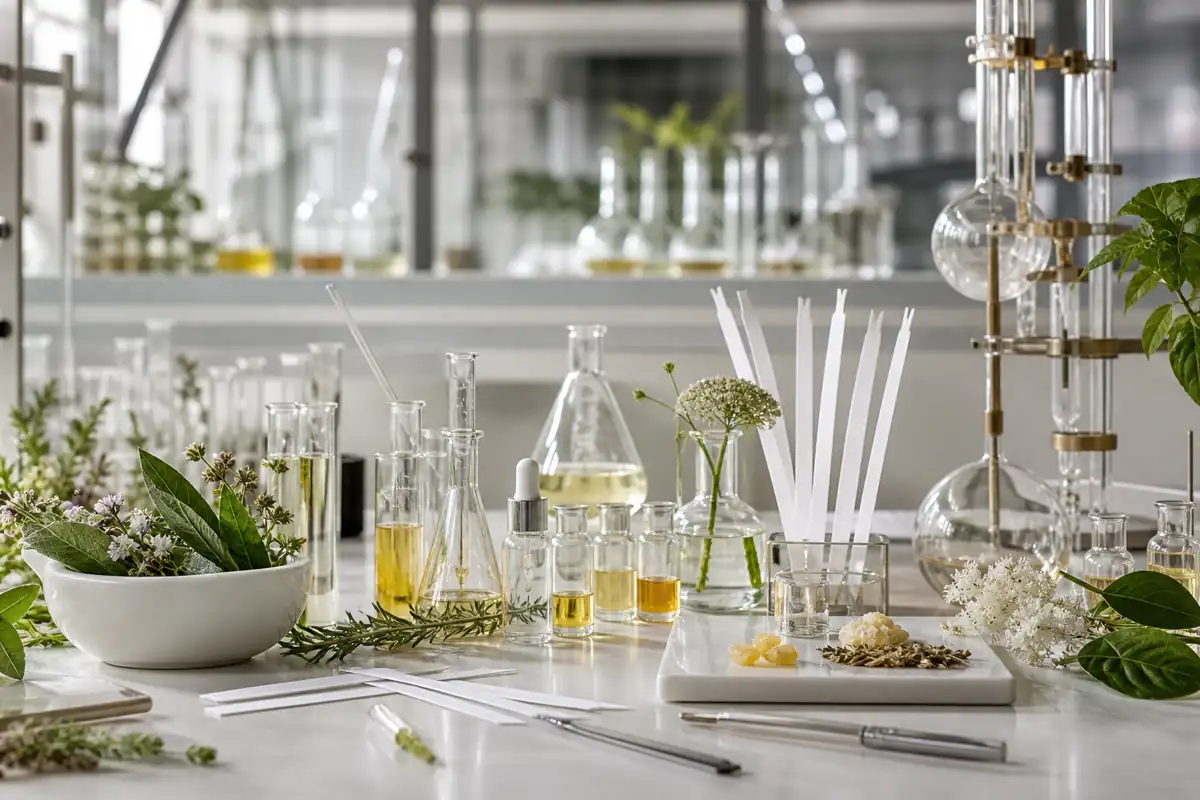 Viaja a Través de la Historia de los Perfumes: Un Recorrido por el Arte de la Fragancia 5 Laboratorio moderno en la historia de los perfumes