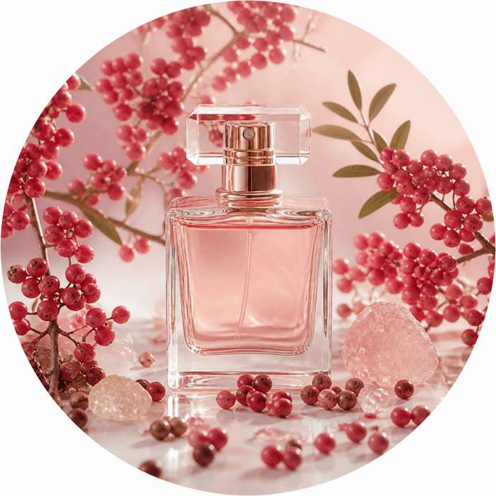 Selección de perfumes con pimienta rosa