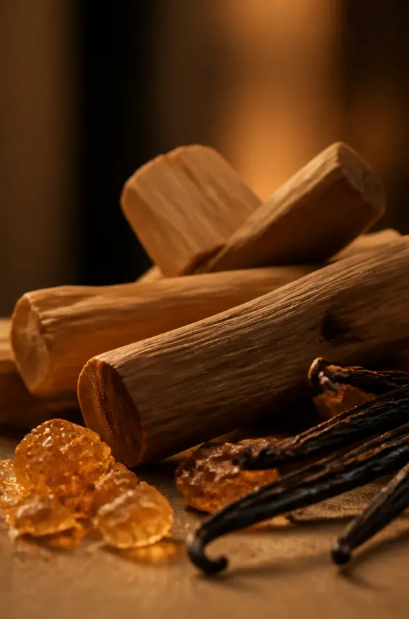 Sándalo y ámbar del perfume equivalente a Vanilla Sex