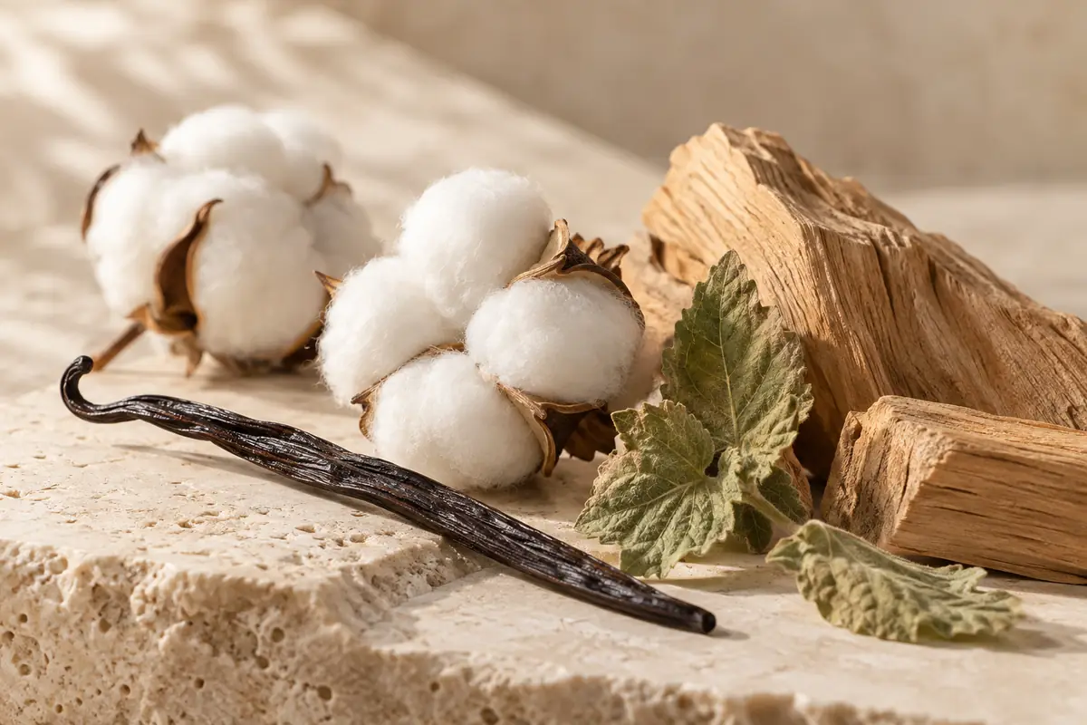 Almizcle blanco vainilla pachulí y cedro de Idôle equivalente