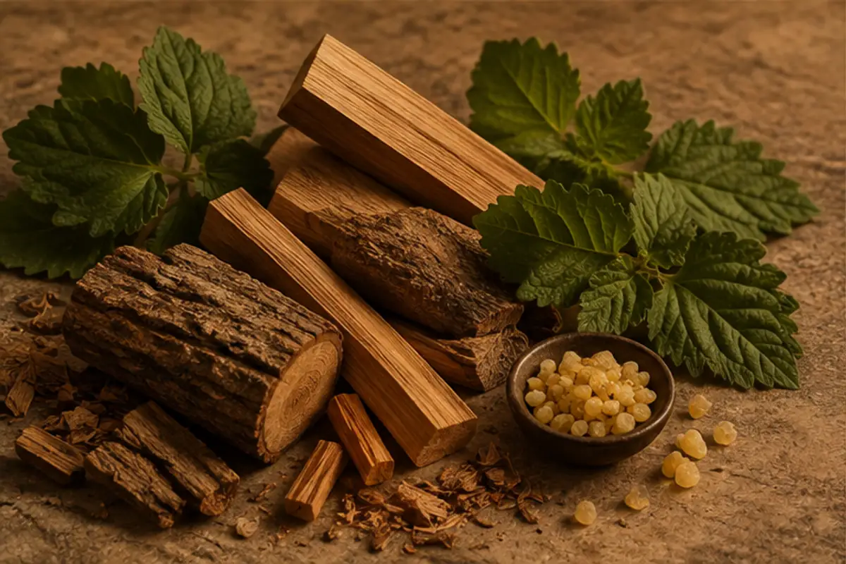 Sándalo, cedro, pachulí y resinas de un perfume ambarado