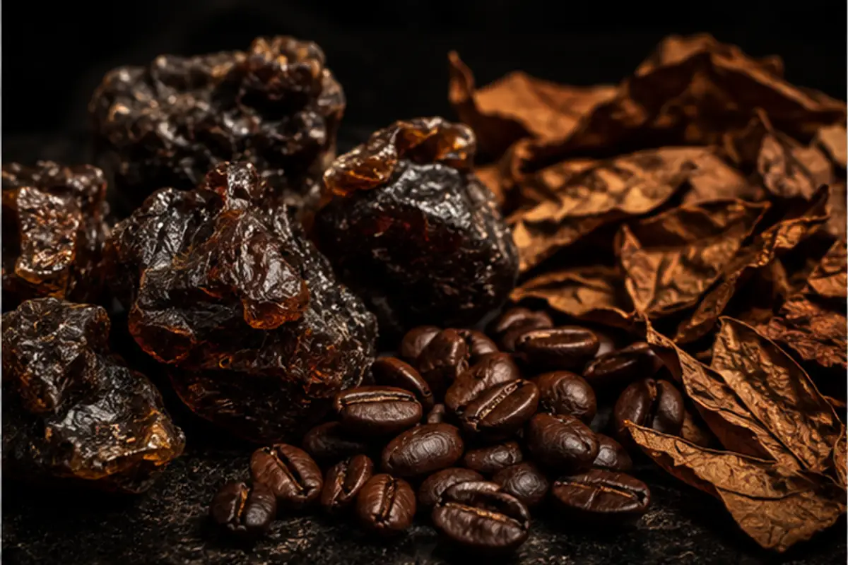 Resinas, café y tabaco de la referencia 12