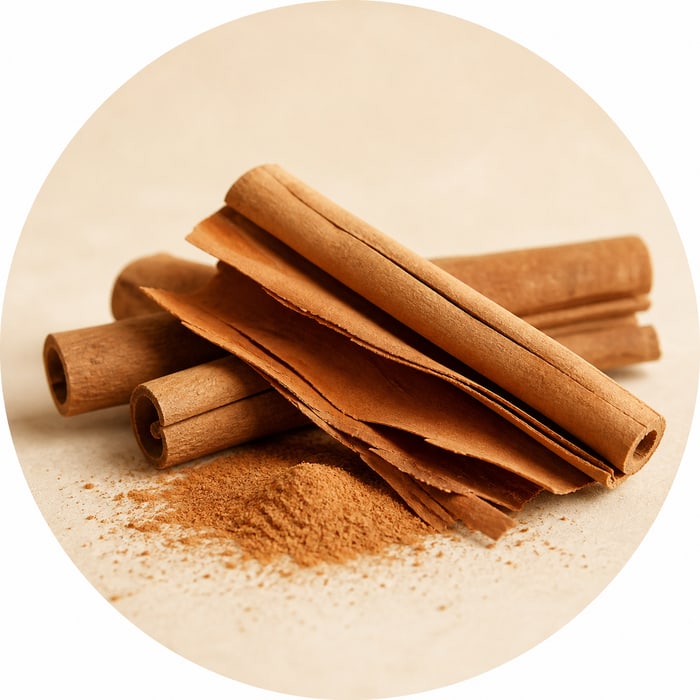 Ramas finas de canela de Ceilán y canela molida