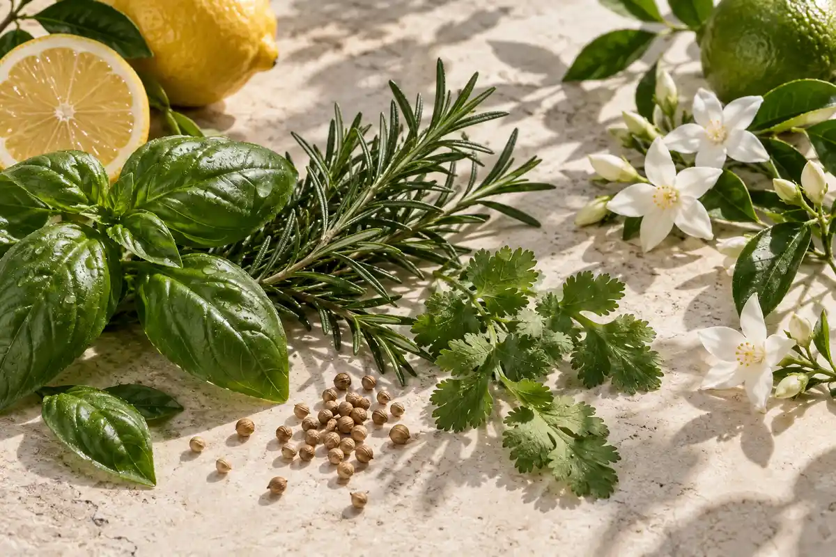 Limón, bergamota, mandarina y madreselva de la referencia 123