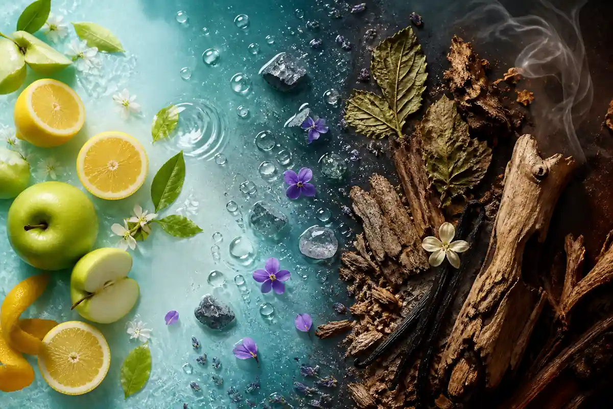 Perfume equivalente a Earth Loewe: notas y uso 3 Evolución del perfume equivalente a Earth Loewe desde cítricos acuáticos hasta maderas
