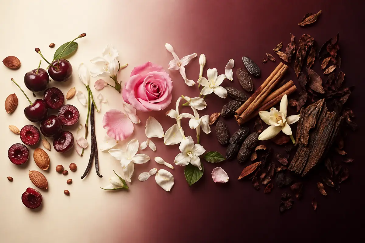 Lost Cherry: a qué huele y perfume equivalente U8 3 Evolución de Lost Cherry y perfume equivalente U8 desde cereza y almendra hasta flores y maderas