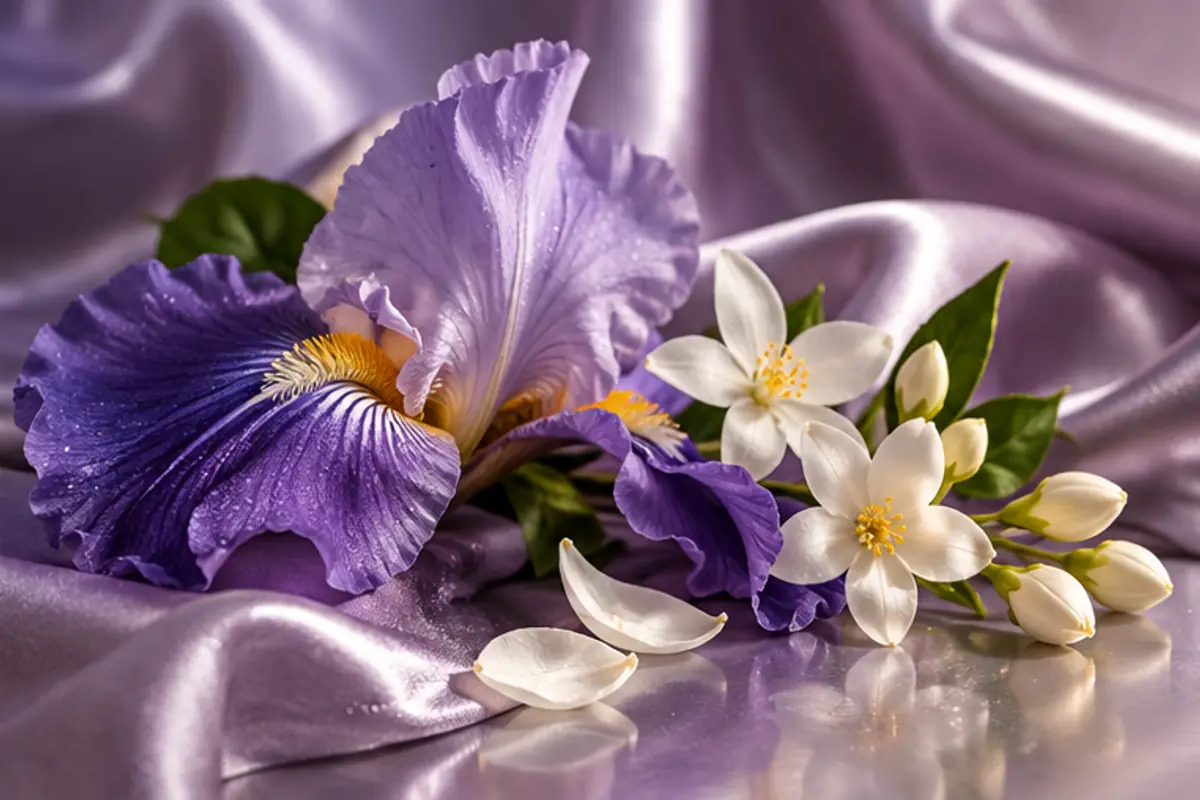 Iris y jazmín del perfume equivalente a Accento Xerjoff