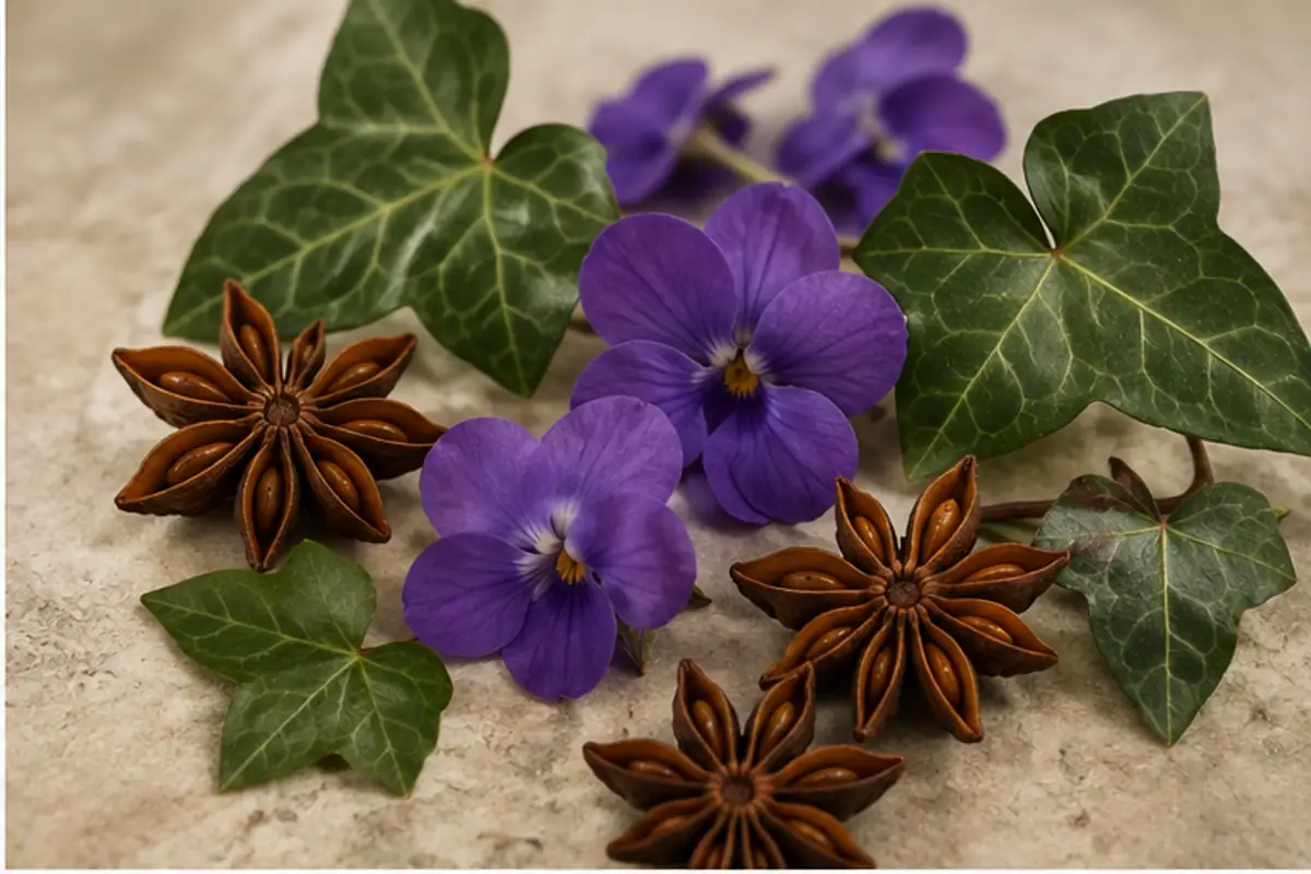 Anís estrellado, violeta e hiedra de la referencia 143