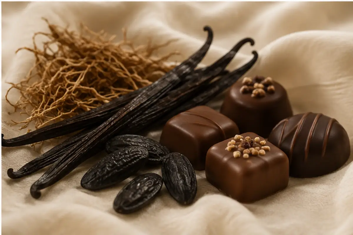 Vainilla, praliné, haba tonka y vetiver del perfume 143