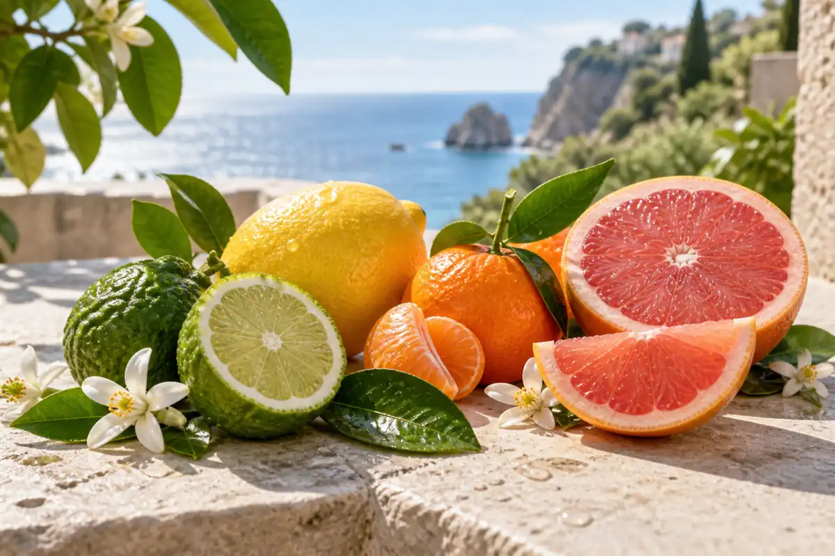 Perfumes cítricos equivalentes con bergamota, limón, mandarina, pomelo y azahar