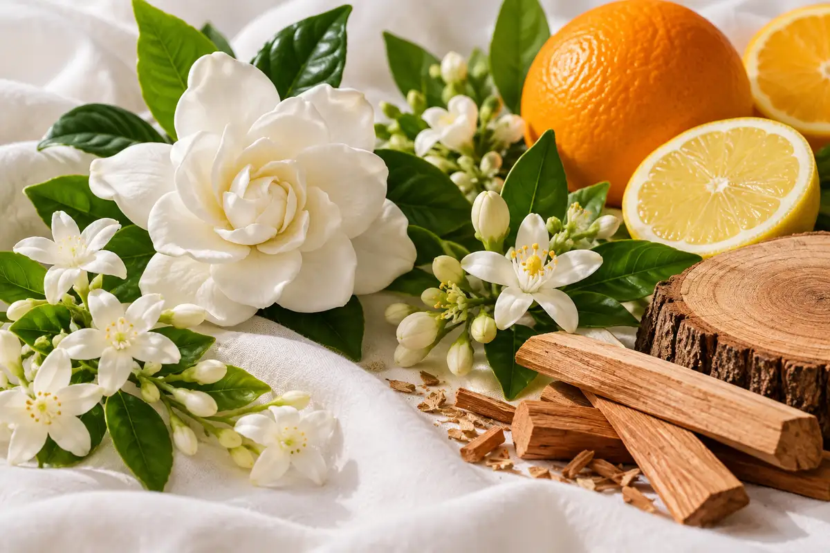 Jazmín, gardenia, azahar y maderas de la referencia 75