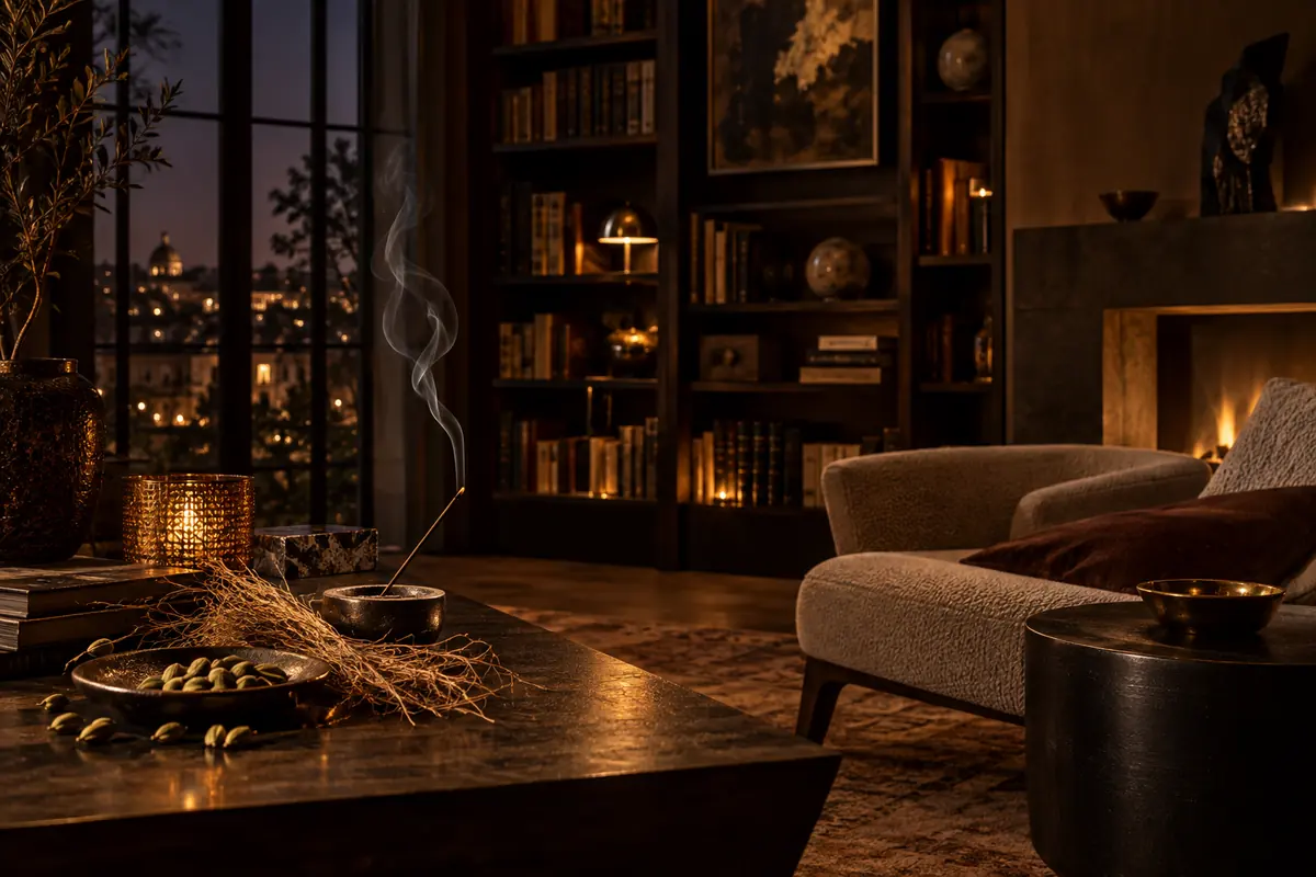 Perfume equivalente a Oud Wood Tom Ford 3 Maderas cálidas en ambiente nocturno para el perfume equivalente a Oud Wood