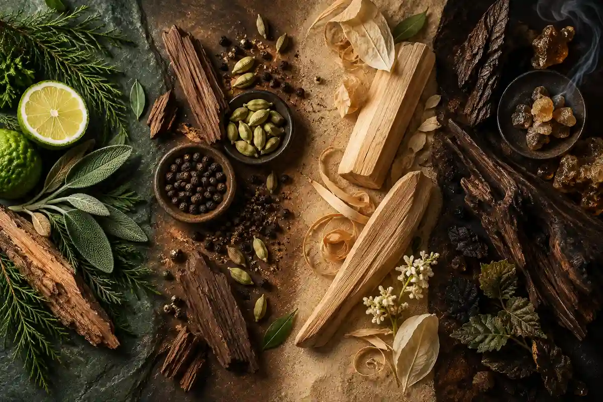 Mejores perfumes amaderados de hombre equivalentes con cedro sándalo vetiver especias y oud