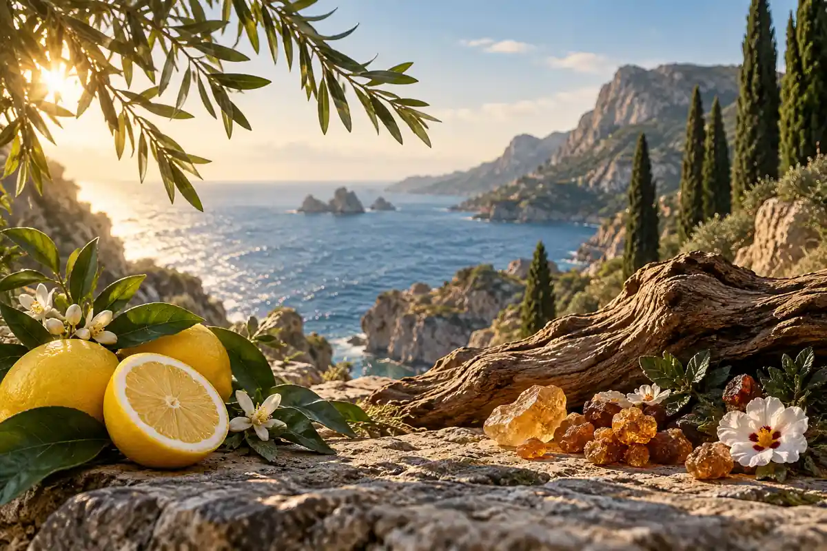 Limón, ciprés, roble y ámbar del perfume equivalente a Costa Azzurra Parfum 266