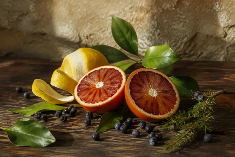 Naranja sanguina, limón siciliano y bayas de enebro del perfume equivalente a K by Dolce & Gabbana