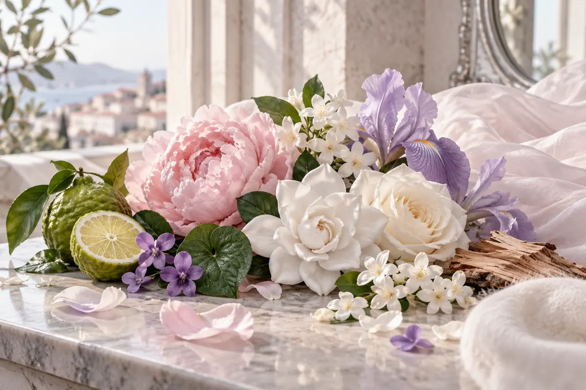 Flores, violeta, iris y cedro del perfume equivalente a Tous referencia 183