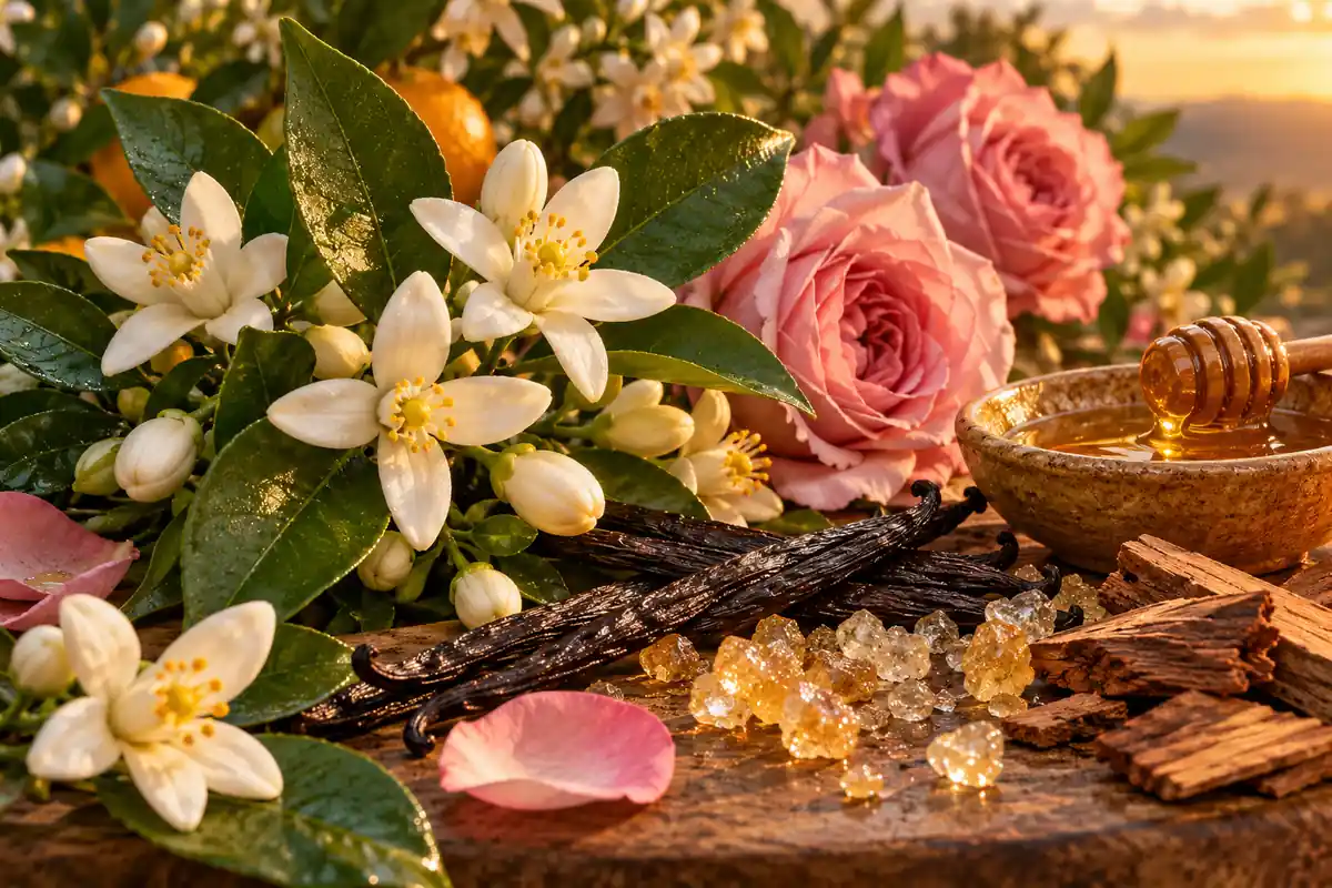 Perfumes de azahar y neroli: en qué se diferencian al olerlos 4 Azahar y rosas con vainilla, azúcar, miel y maderas