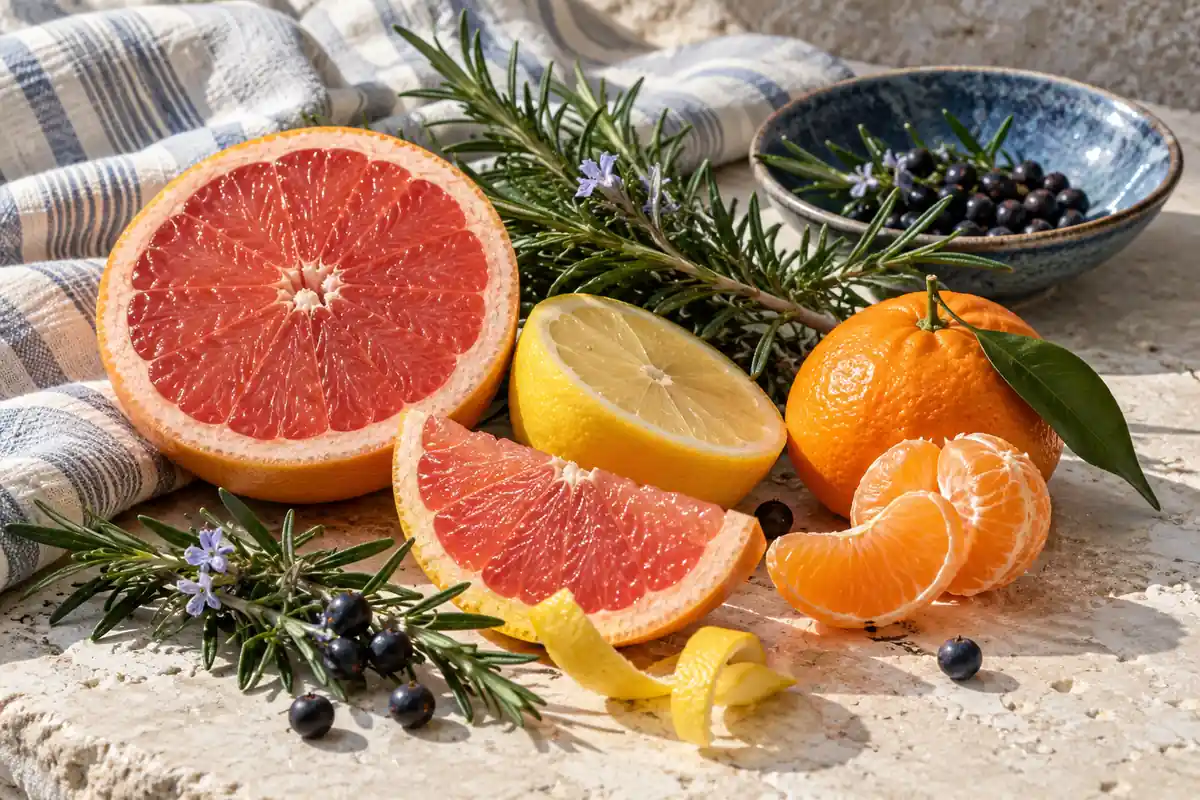 Perfumes para regalar a tu padre: frescos, clásicos y amaderados 2 Pomelo, limón, mandarina, enebro y romero sobre piedra clara