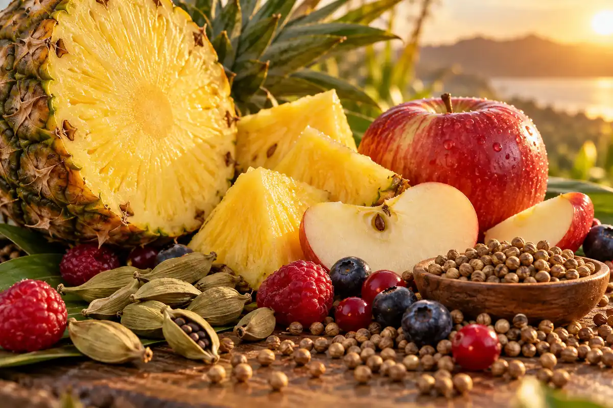 Piña manzana y cardamomo de Lamar Kajal equivalente
