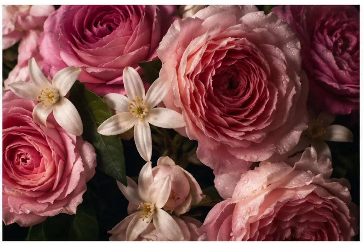 Rosas y azahar del perfume equivalente a Poison Girl Dior