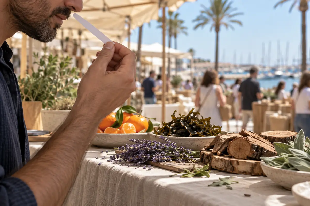 Prueba en tira olfativa del perfume equivalente a Aqua Pour Homme en Valencia