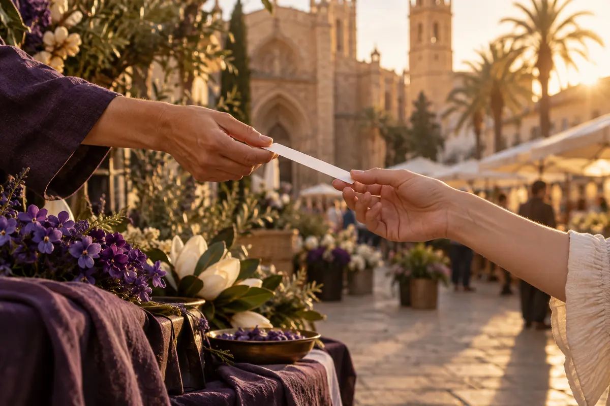 Prueba en tira olfativa del perfume equivalente a Halloween en Valencia
