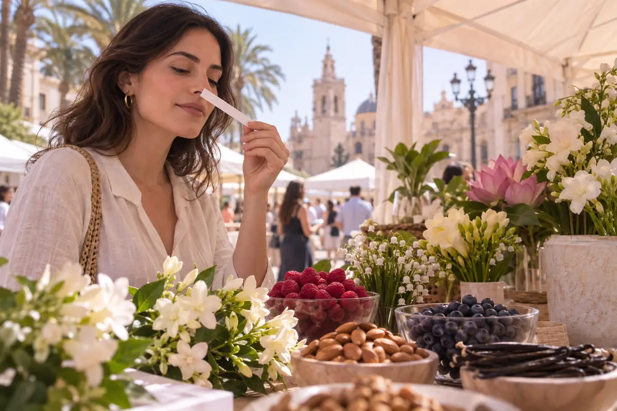 Prueba en tira olfativa de la referencia 185 en Valencia