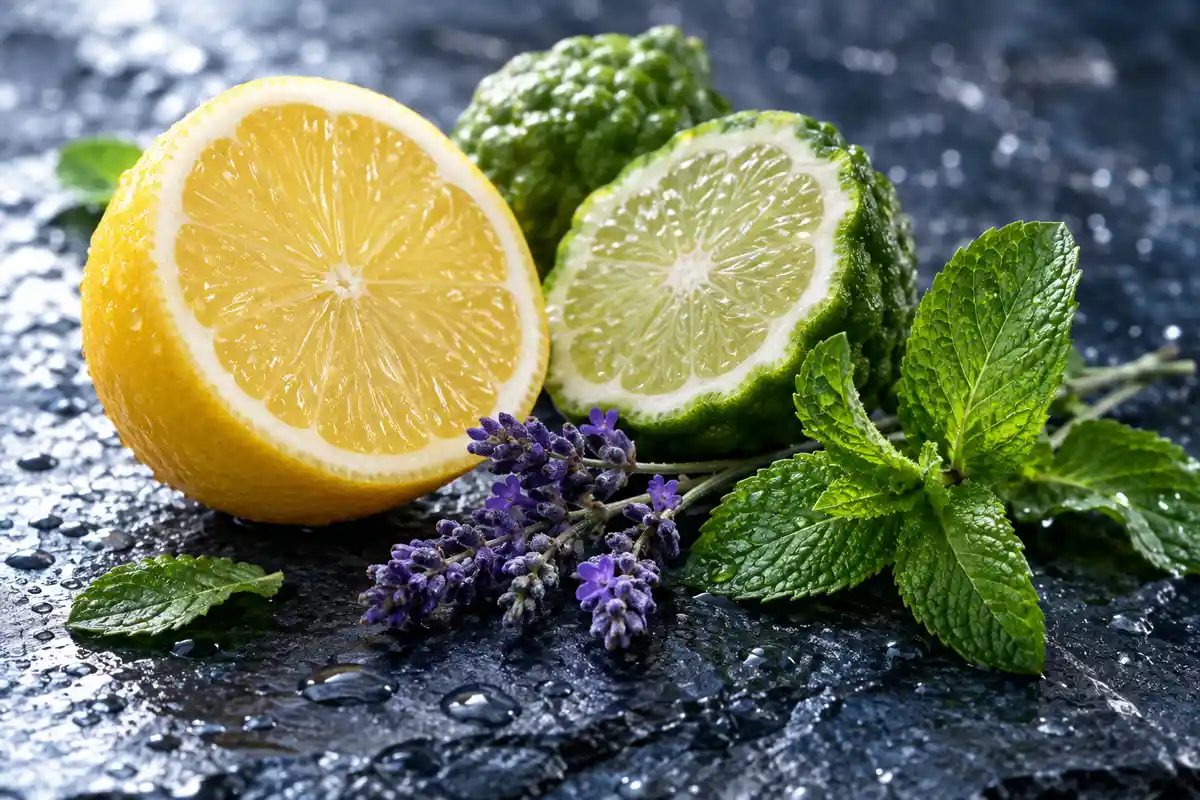 Limón, bergamota, lavanda y hierbabuena de la salida de la referencia 260