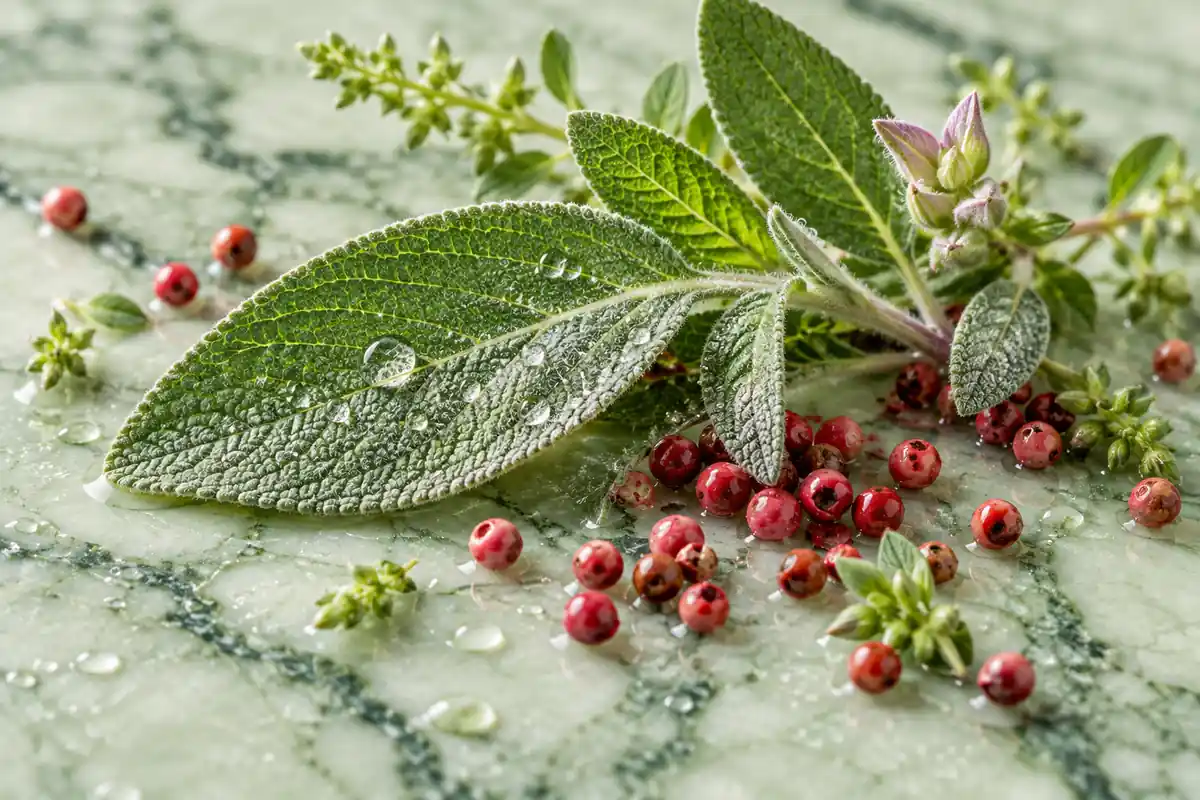 Salvia y pimienta rosa de Olympea Parfum equivalente