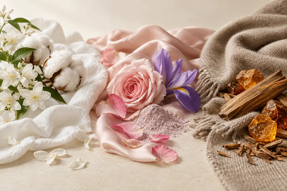 Los mejores perfumes almizclados equivalentes (guía 2026) 2 Tipos de perfumes almizclados limpios florales empolvados y amaderados
