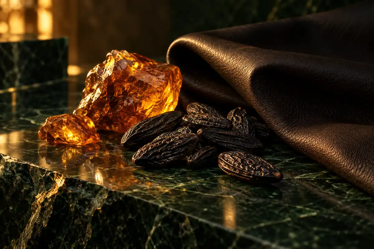 Haba tonka ámbar y cuero de Armani Code Profumo equivalente