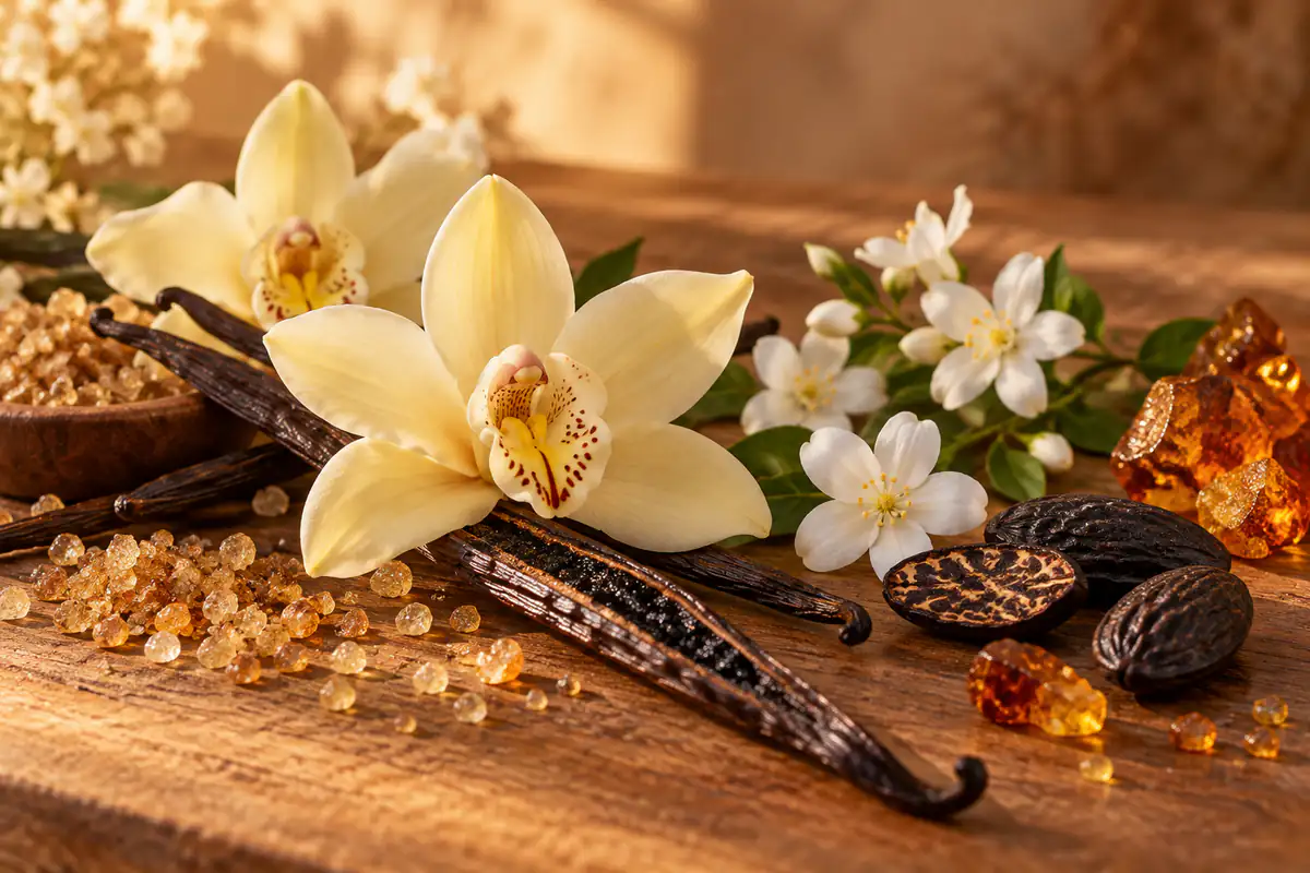 Perfume equivalente a Vanilla 28 con vainilla, azúcar moreno, jazmín, tonka, ámbar y maderas