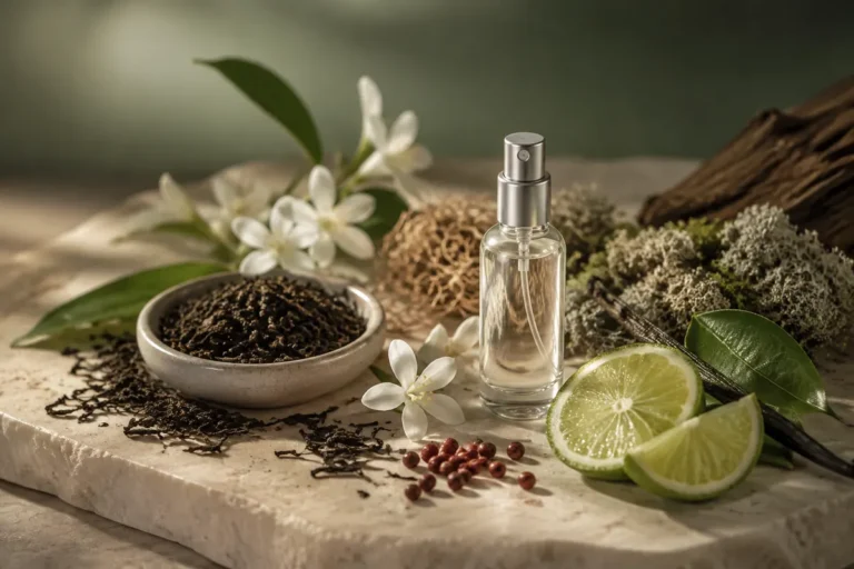 Perfume equivalente a Valentino Donna Born in Roma Green Stravaganza Mujer con té ahumado y flores blancas