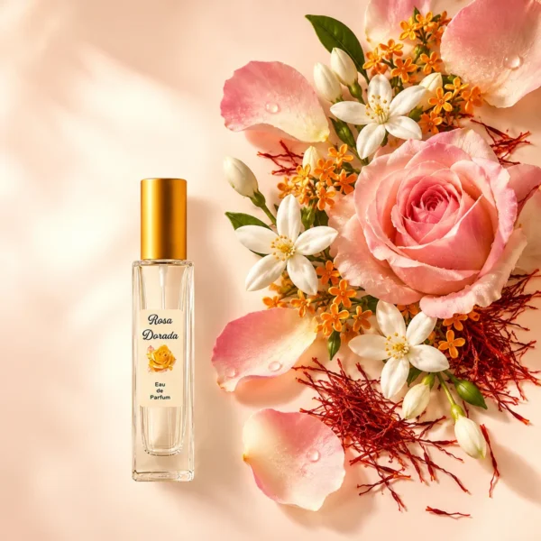 Notas de corazon del perfume equivalente a Guidance Amouage: Azafrán, rosa, jazmín sambac y osmanto