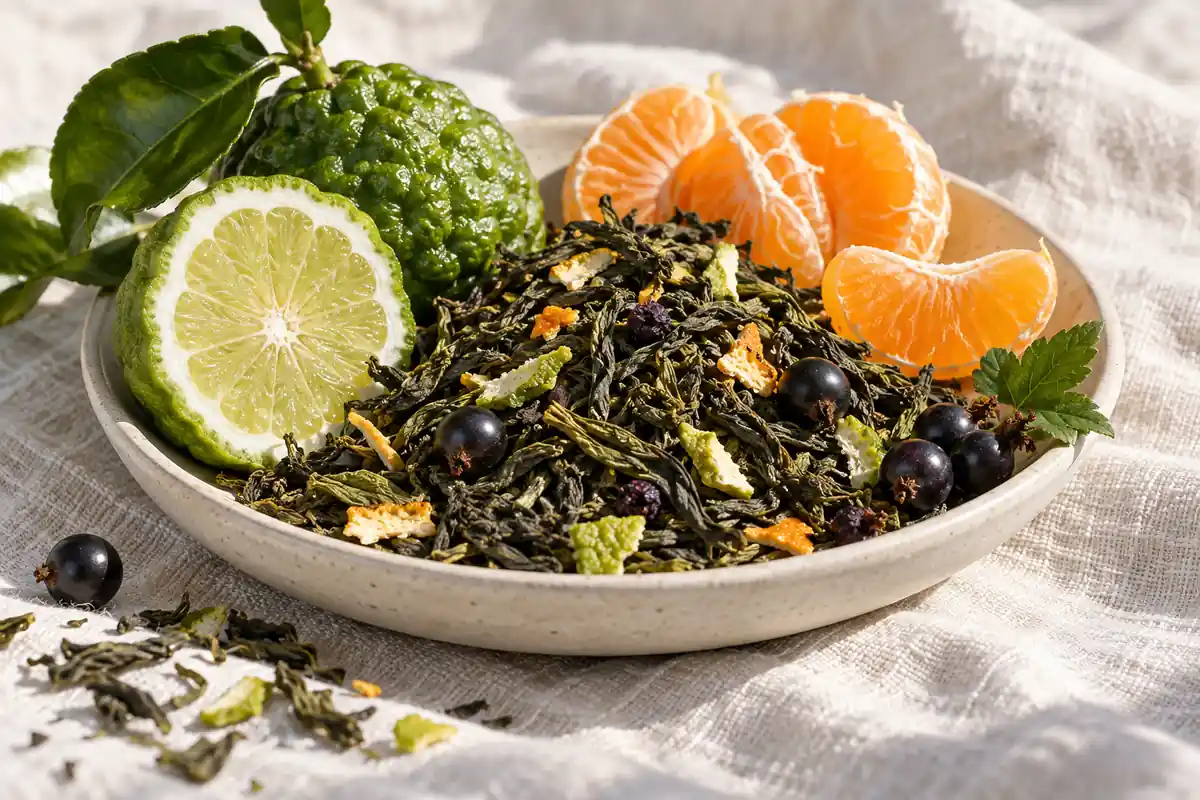 Té verde con bergamota, mandarina y grosellas negras